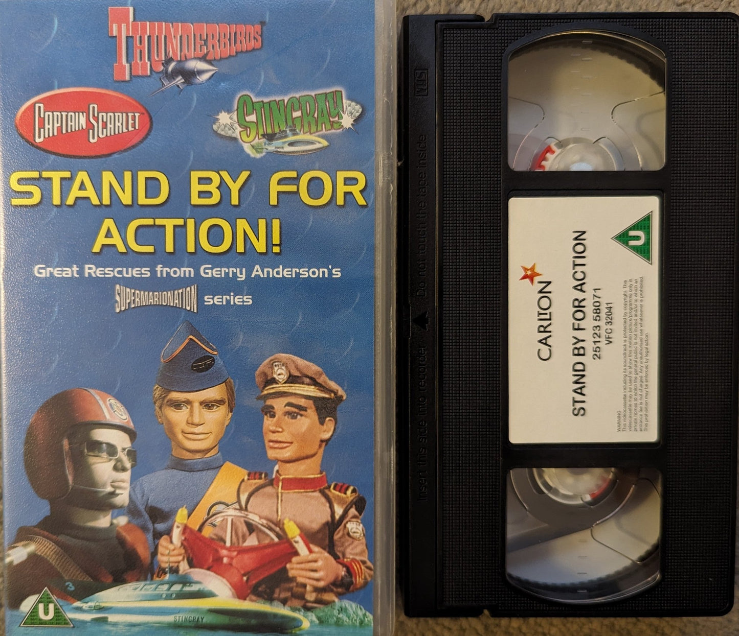 Thunderbirds Captain Scarlet Stingray Stand By For Action VHS Video - Flippin Retro Video Shop