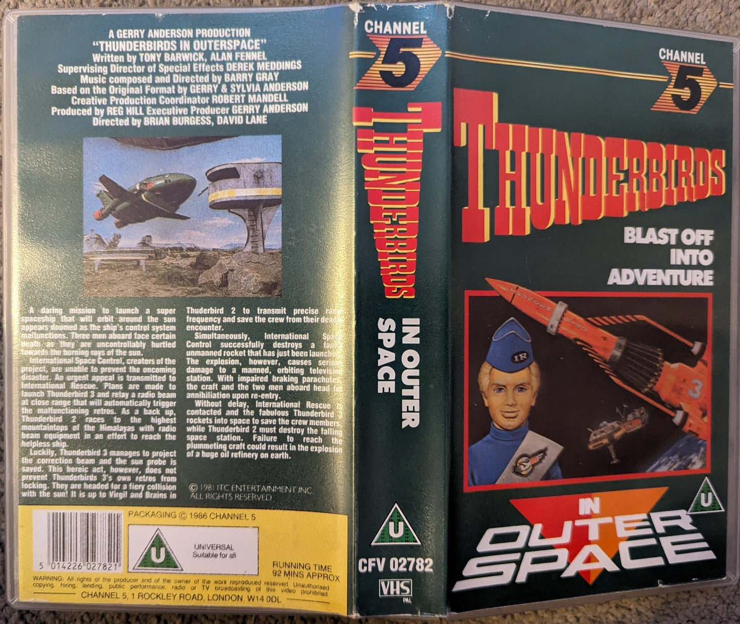 Thunderbirds In Outer Space VHS Video - Flippin Retro Video Shop