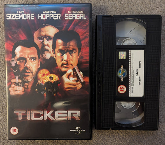 Ticker (2001) VHS Video Ex Rental - Flippin Retro Video Shop