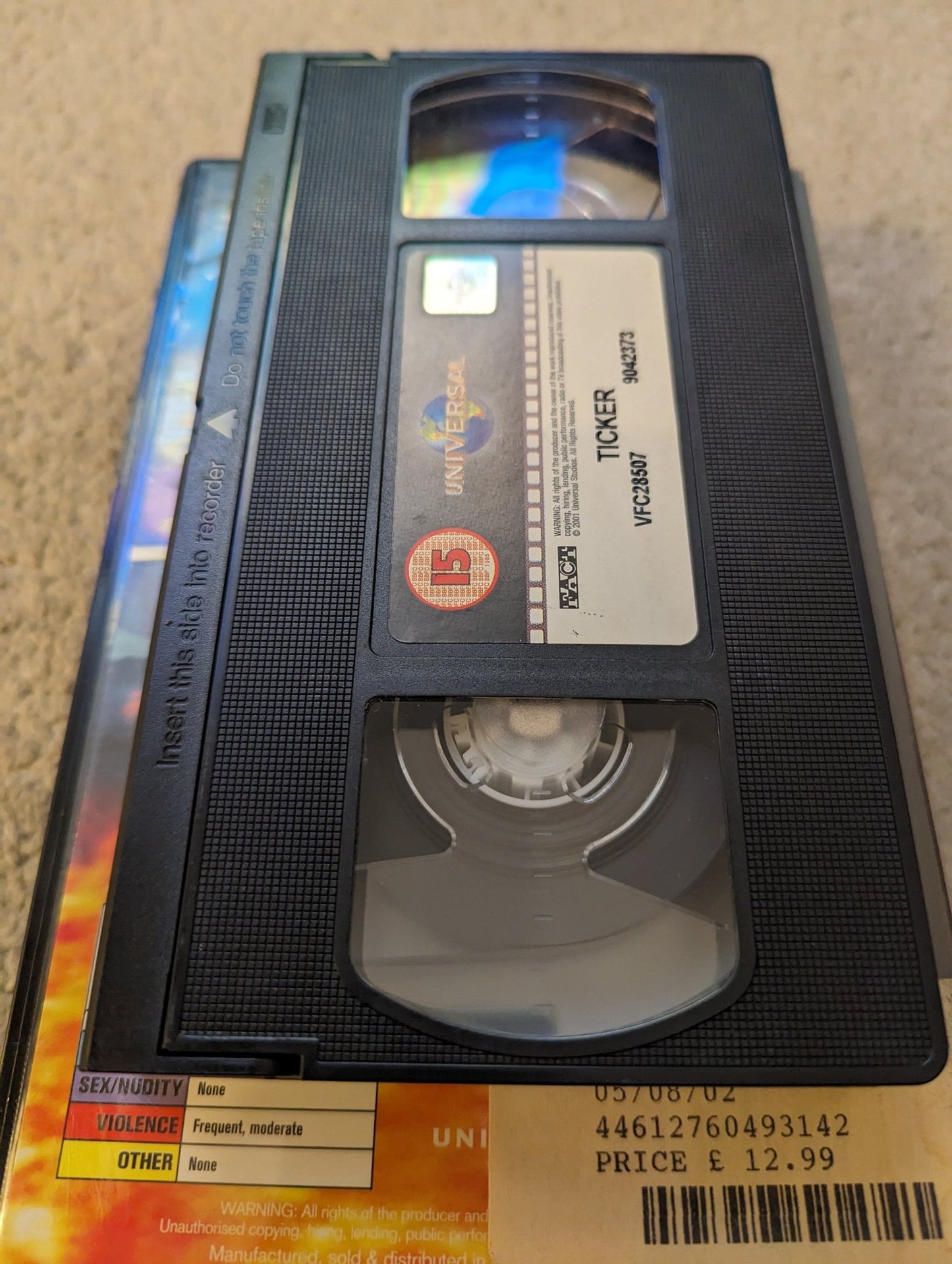 Ticker (2001) VHS Video Ex Rental - Flippin Retro Video Shop