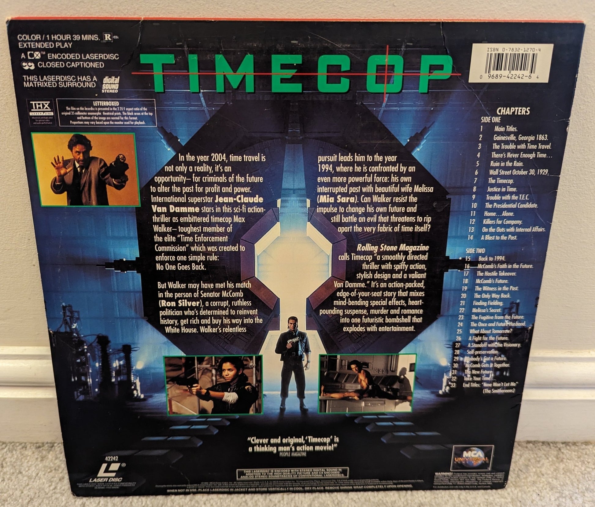 Timecop (1994) Laserdisc NTSC - Flippin Retro Video Shop