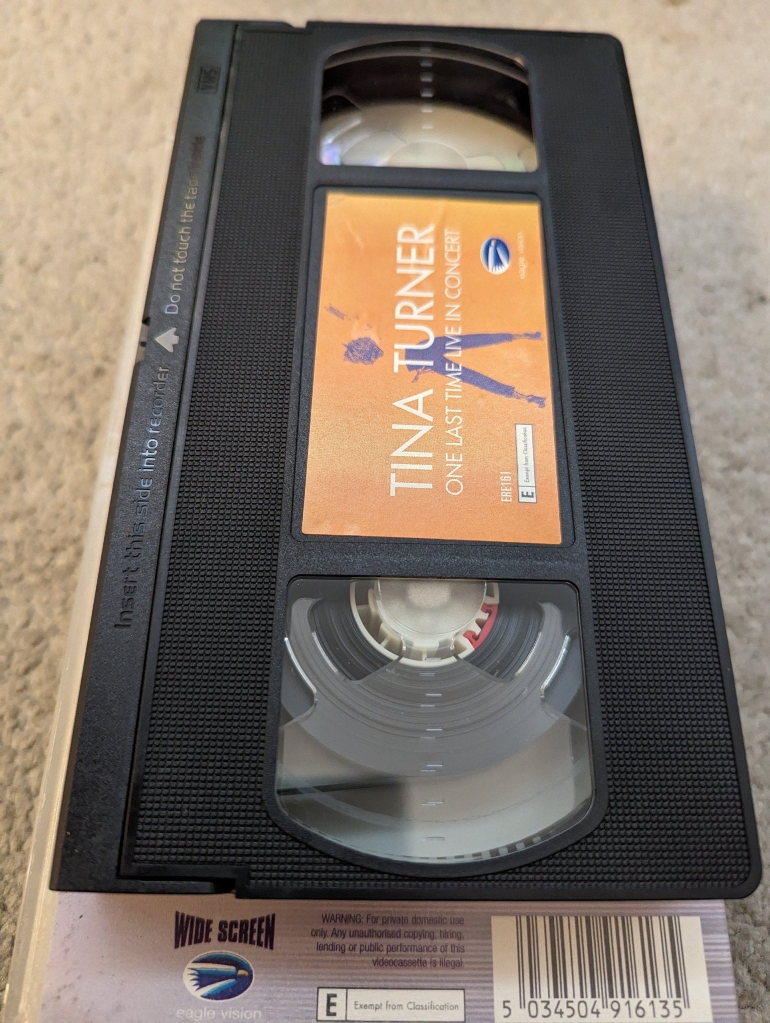 Tina Turner One Last Time (2000) VHS Video - Flippin Retro Video Shop