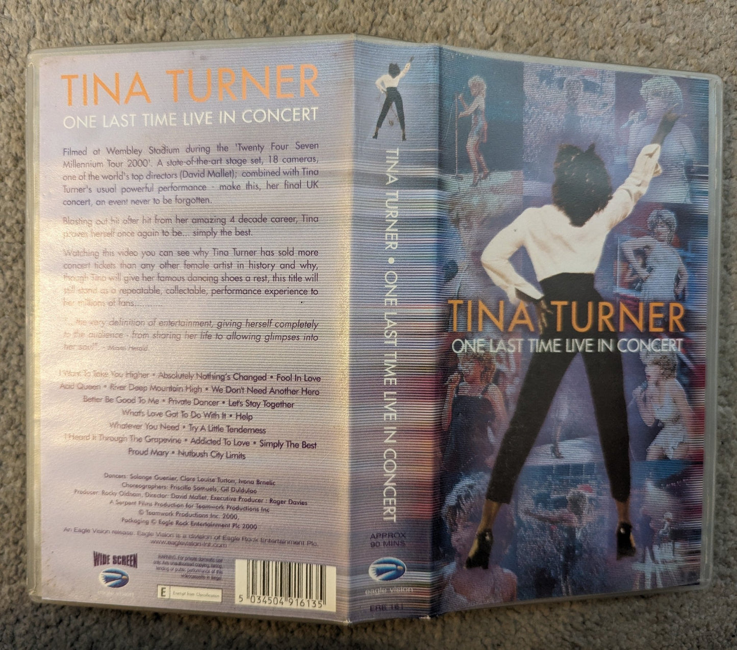 Tina Turner One Last Time (2000) VHS Video - Flippin Retro Video Shop