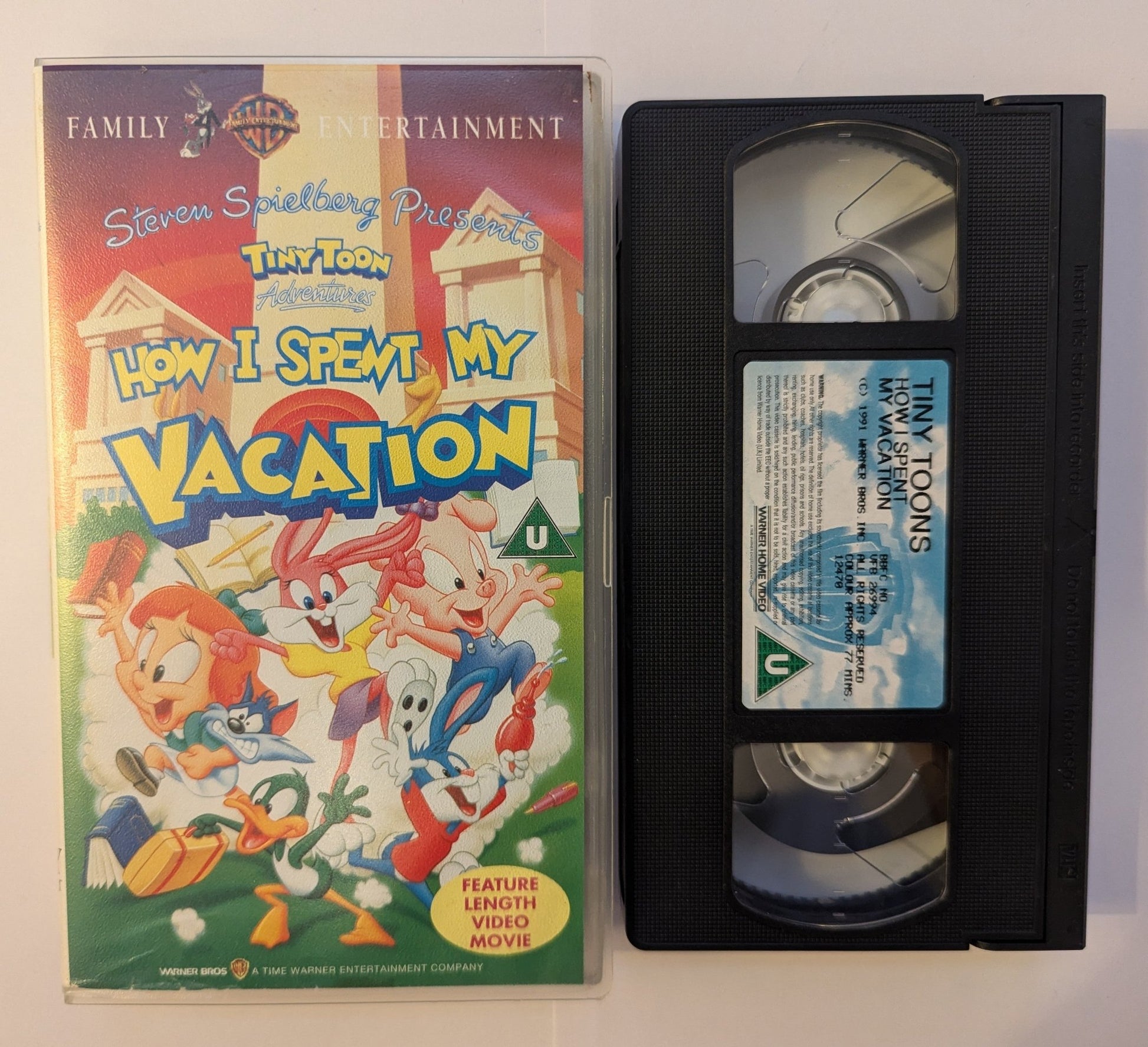 Tiny Toon Adventures How I Spent My Vacation (1992) VHS Video - Flippin Retro Video Shop