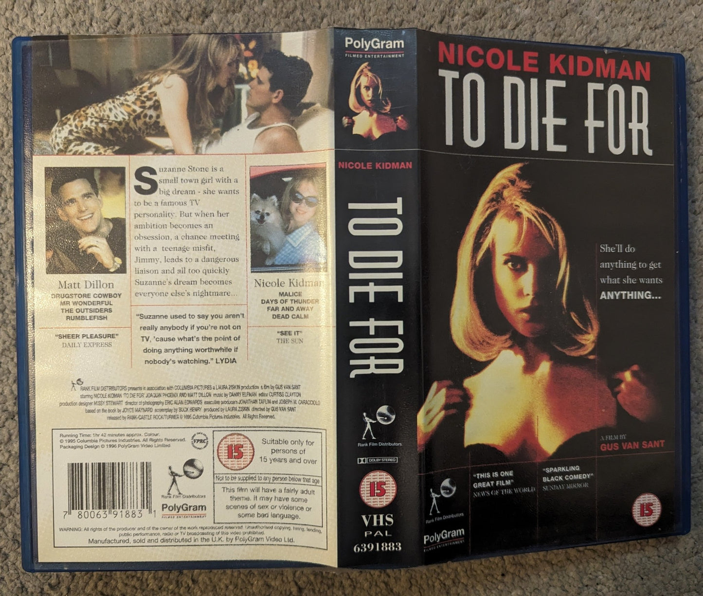 To Die For (1995) VHS Video - Flippin Retro Video Shop