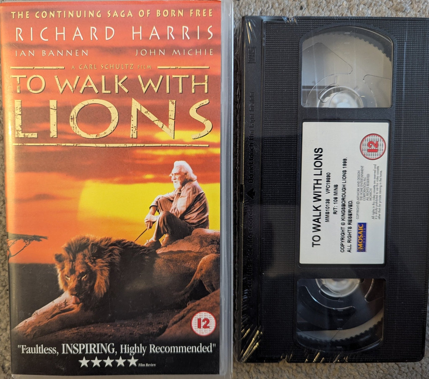 To Walk With Lions (1999) VHS Video *Sealed* - Flippin Retro Video Shop