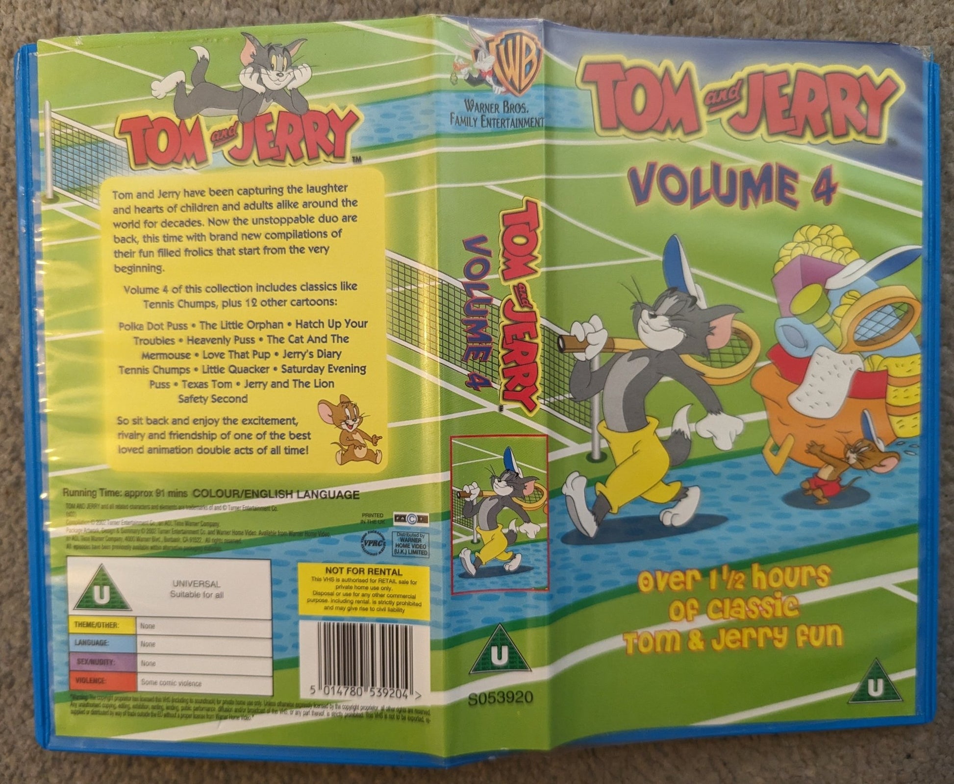 Tom and Jerry Vol 4 (2002) VHS Video - Flippin Retro Video Shop