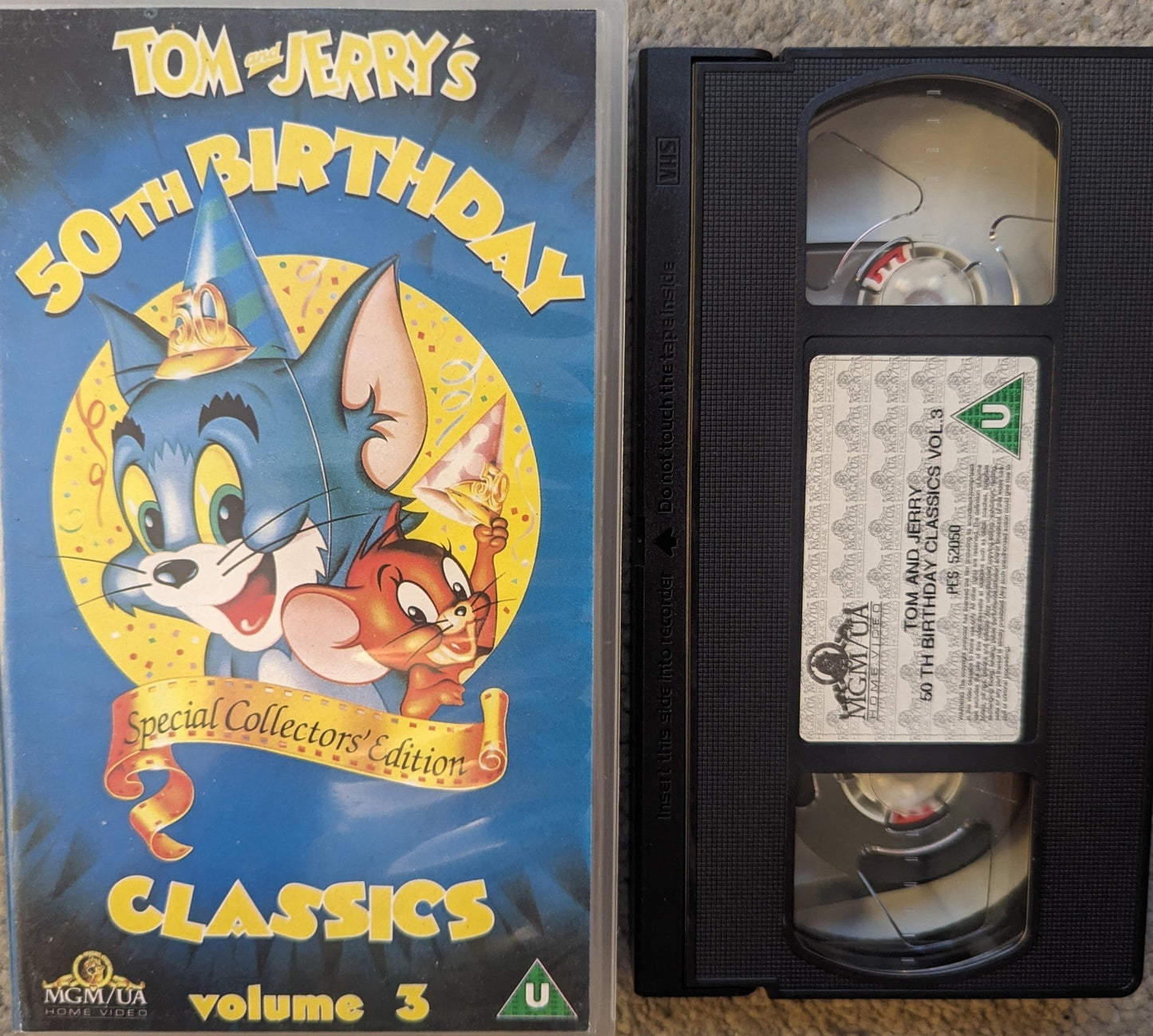 Tom & Jerry Classics 50th Anniversary Vol 3 VHS Video - Flippin Retro Video Shop