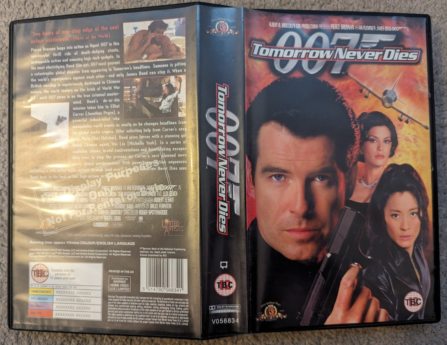 Tomorrow Never Dies (1997) VHS Video Ex Rental (Display Copy) - Flippin Retro Video Shop