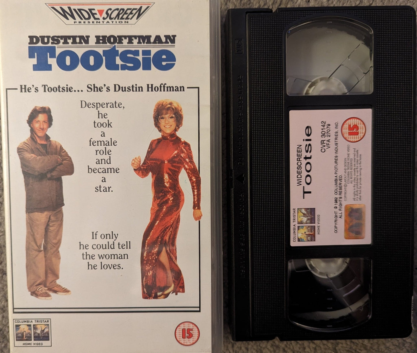 Tootsie (1982) VHS Video Wide - screen - Flippin Retro Video Shop