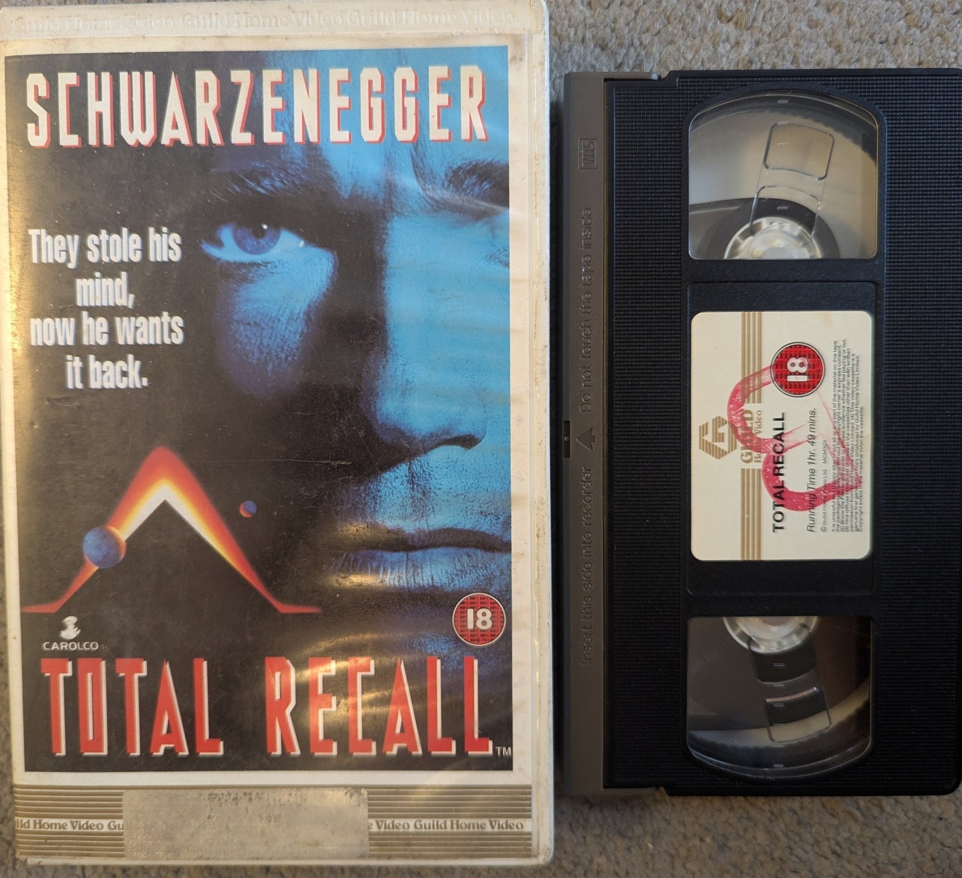 Total Recall (1990) VHS Video Ex Rental - Flippin Retro Video Shop