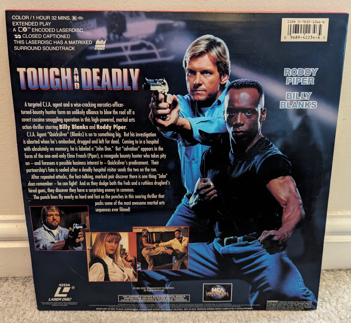 Tough and Deadly (1995) Laserdisc NTSC - Flippin Retro Video Shop