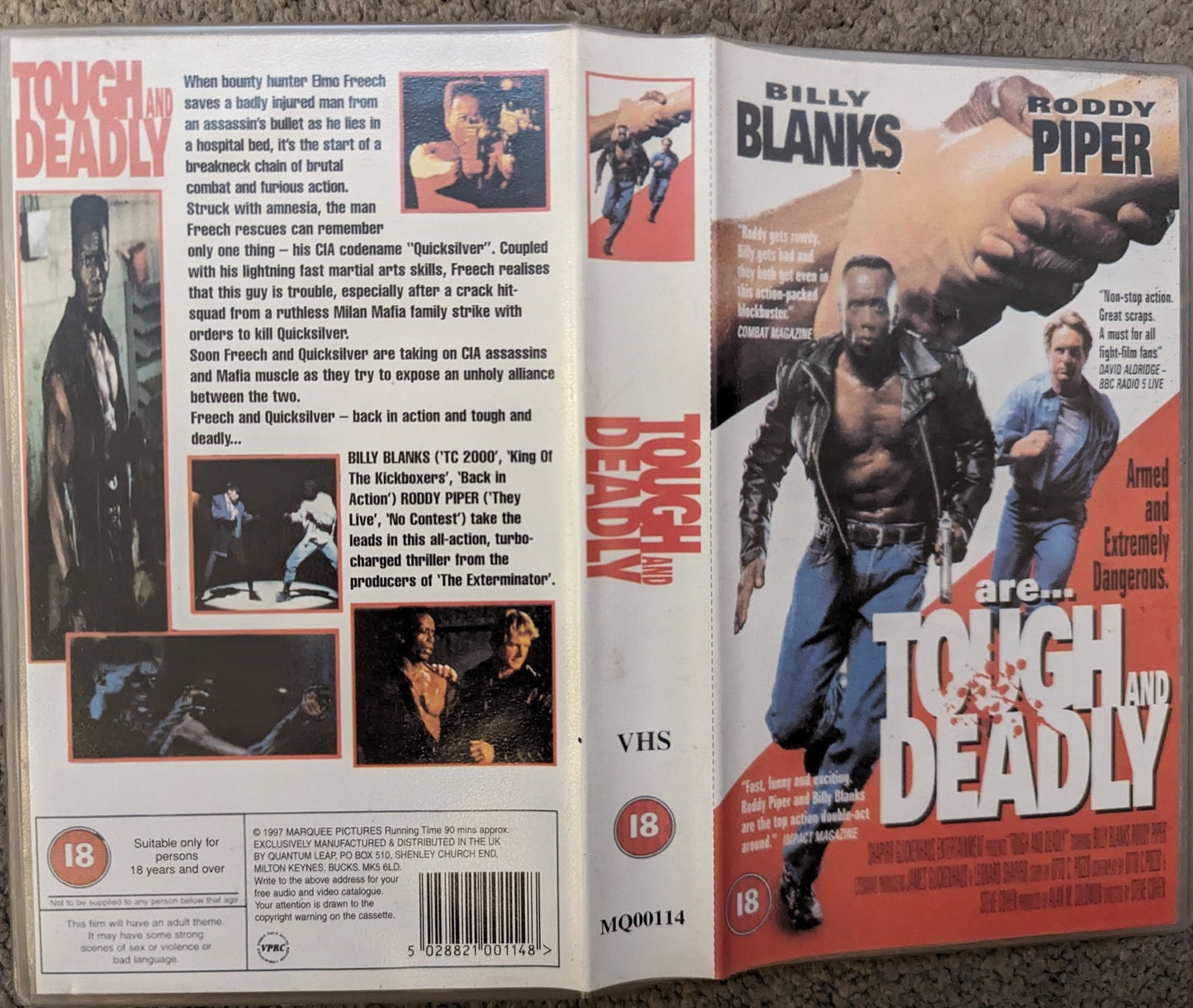 Tough and Deadly (1995) VHS Video - Flippin Retro Video Shop