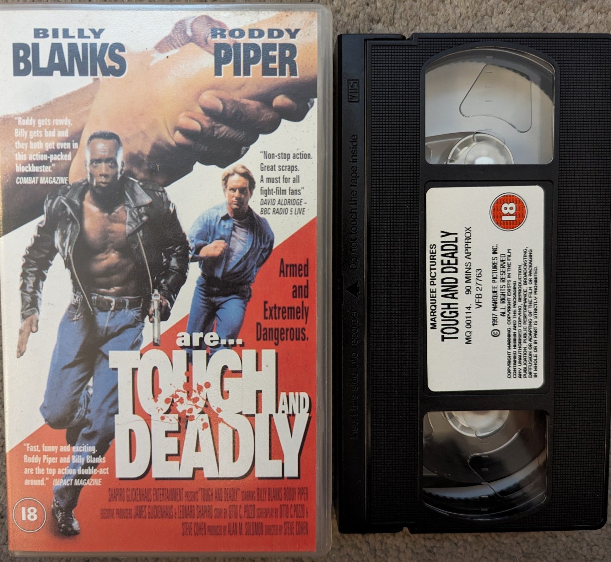 Tough and Deadly (1995) VHS Video - Flippin Retro Video Shop