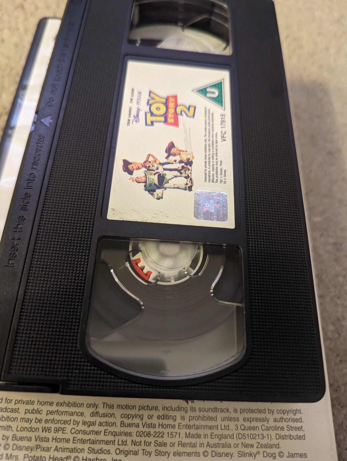 Toy Story 2 (1999) VHS Video Ex Rental - Flippin Retro Video Shop