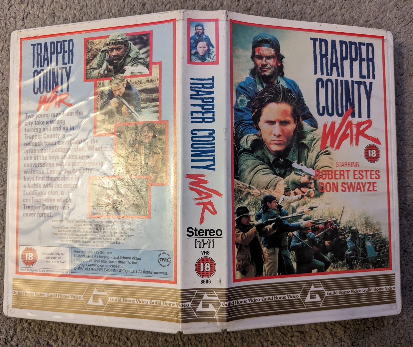 Trapper County War VHS Ex Rental (1989) - Flippin Retro Video Shop