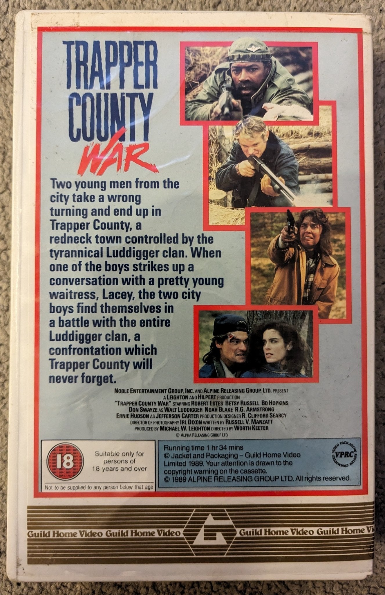 Trapper County War VHS Ex Rental (1989) - Flippin Retro Video Shop