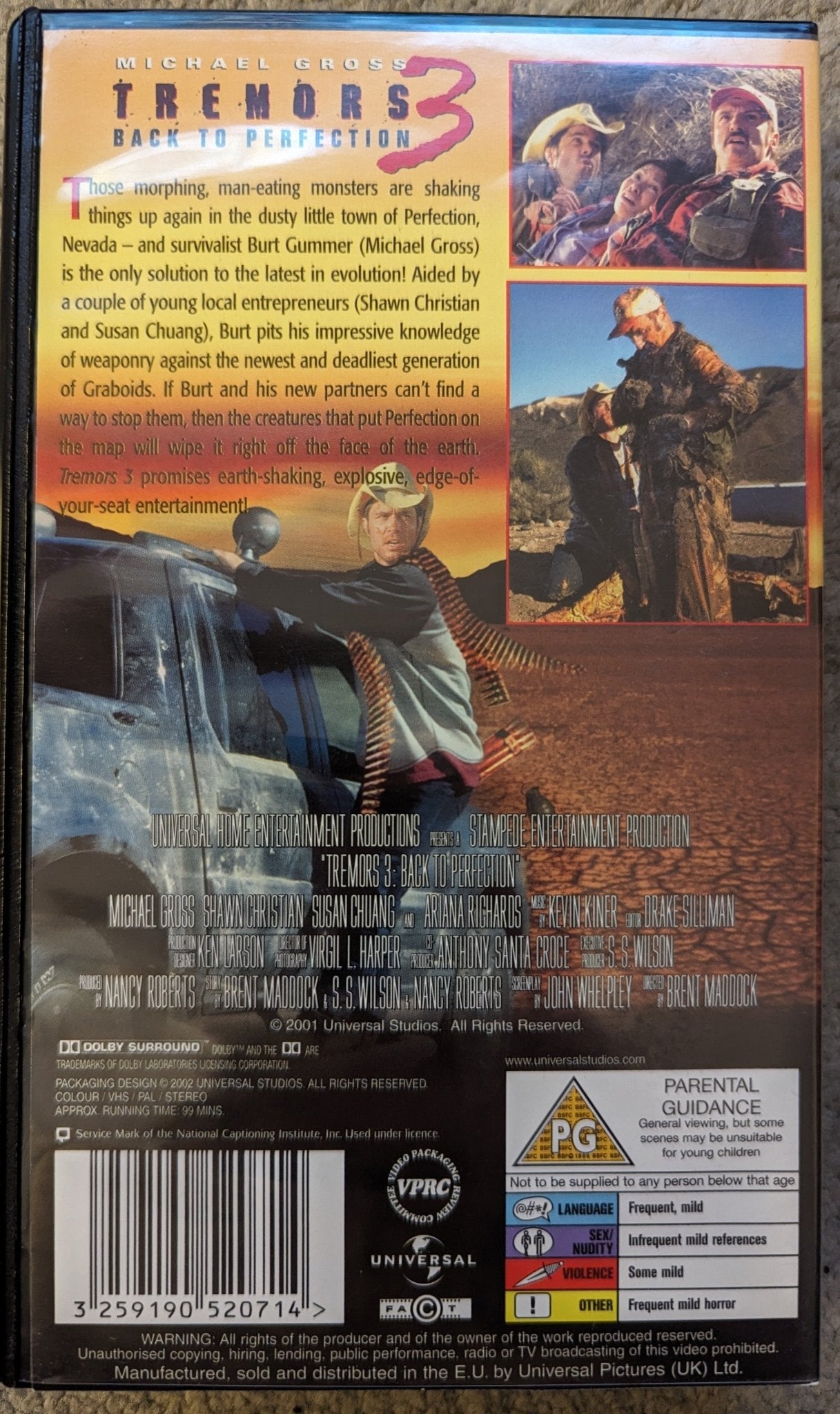 Tremors 3 Back To Perfection (2001) VHS Video - Flippin Retro Video Shop