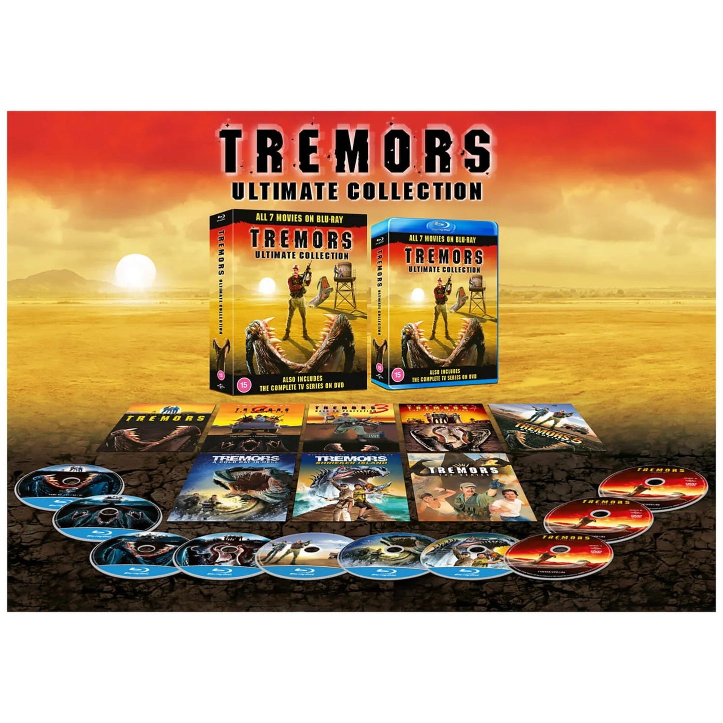 Tremors Ultimate Movie + TV Collection Limited Edition Blu - Ray - Flippin Retro Video Shop