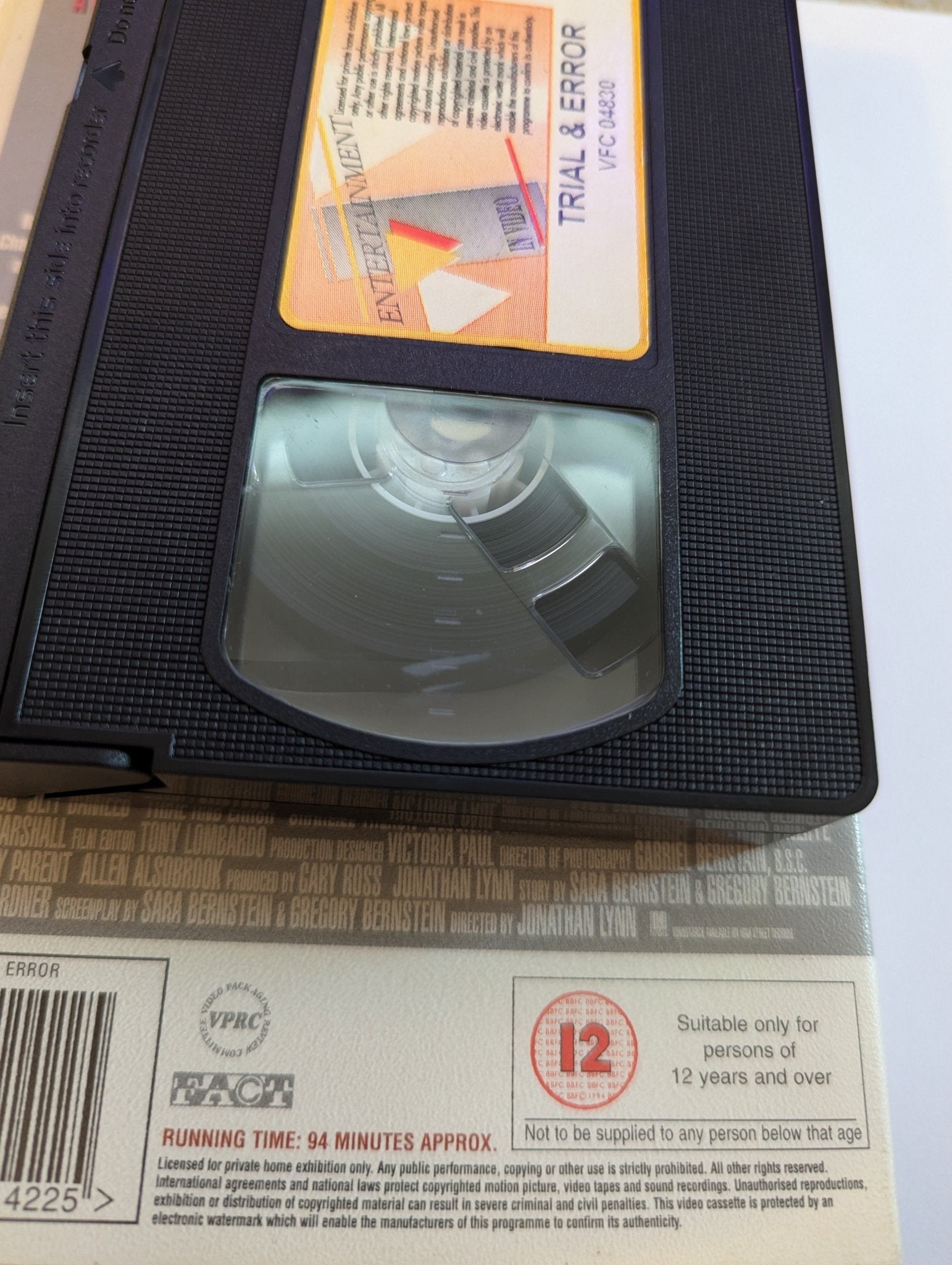 Trial & Error (1997) VHS Video Ex Rental - Flippin Retro Video Shop