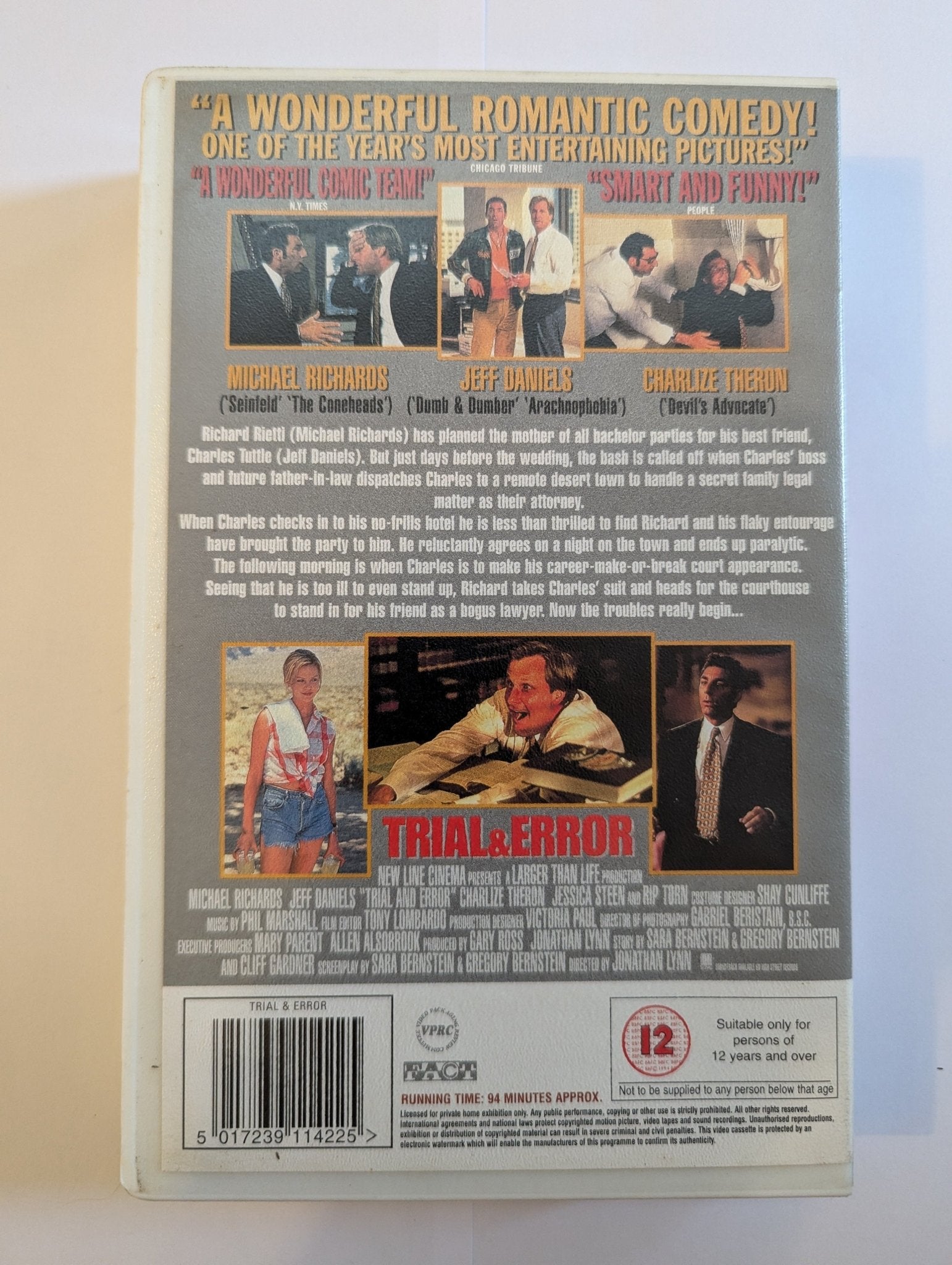 Trial & Error (1997) VHS Video Ex Rental - Flippin Retro Video Shop