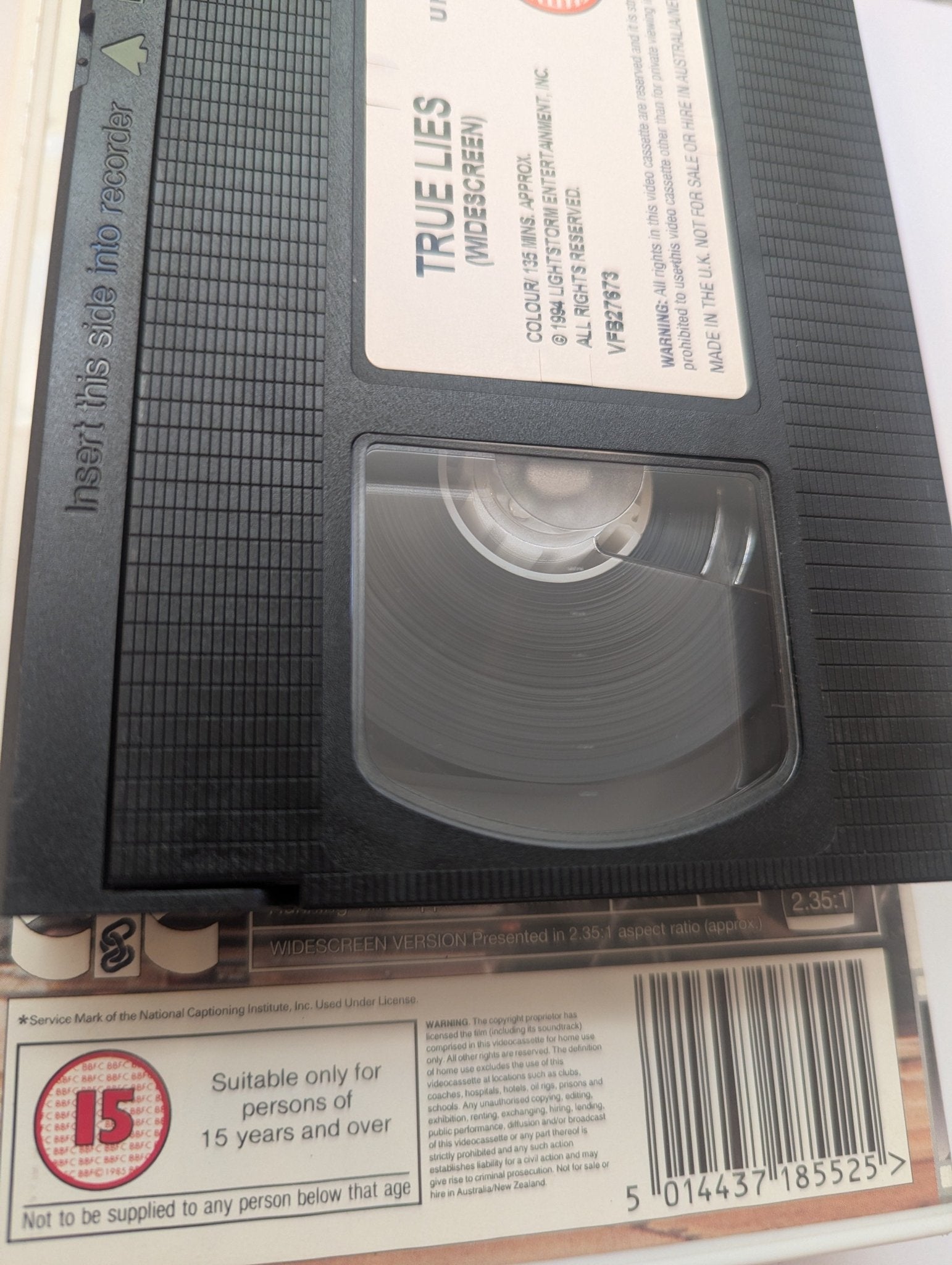 True Lies (1994) VHS Video Wide - screen - Flippin Retro Video Shop