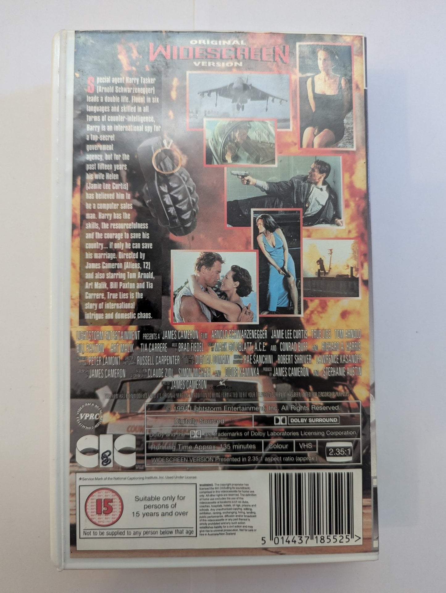 True Lies (1994) VHS Video Wide - screen - Flippin Retro Video Shop