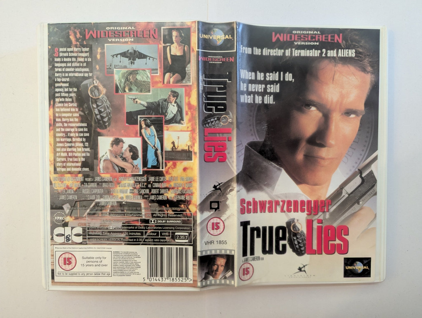 True Lies (1994) VHS Video Wide - screen - Flippin Retro Video Shop