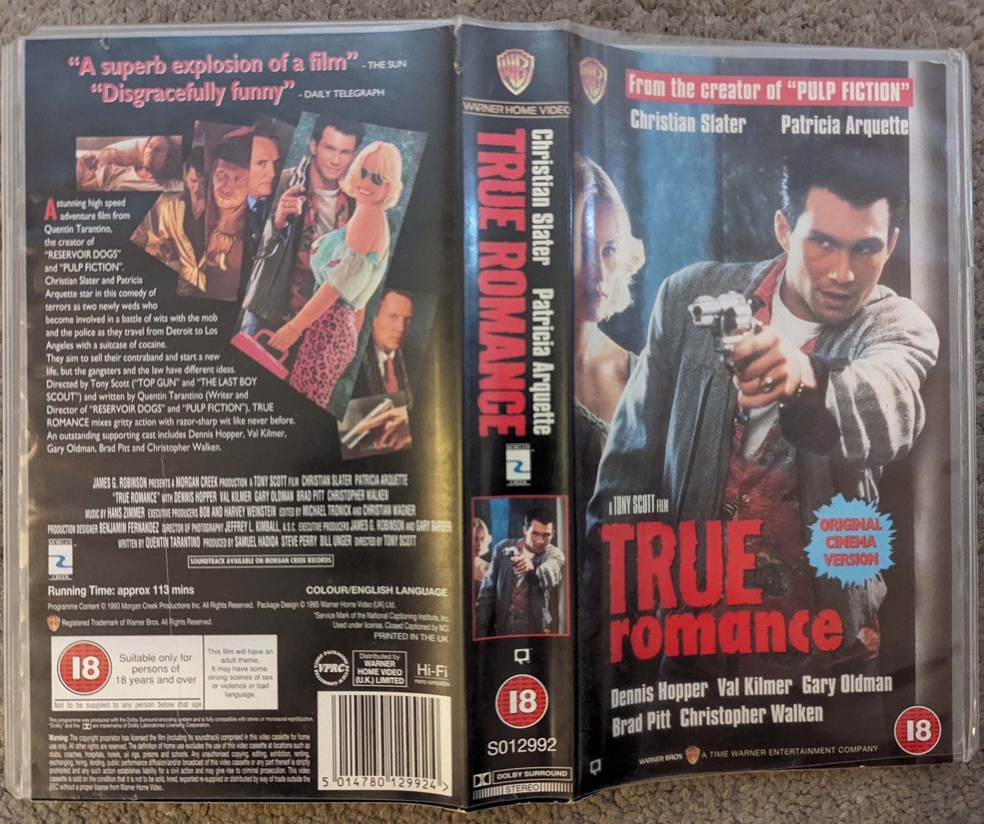 True Romance (1993) VHS Video - Flippin Retro Video Shop