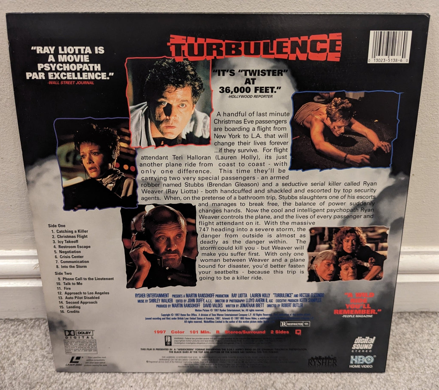 Turbulence (1997) Laserdisc NTSC - Flippin Retro Video Shop