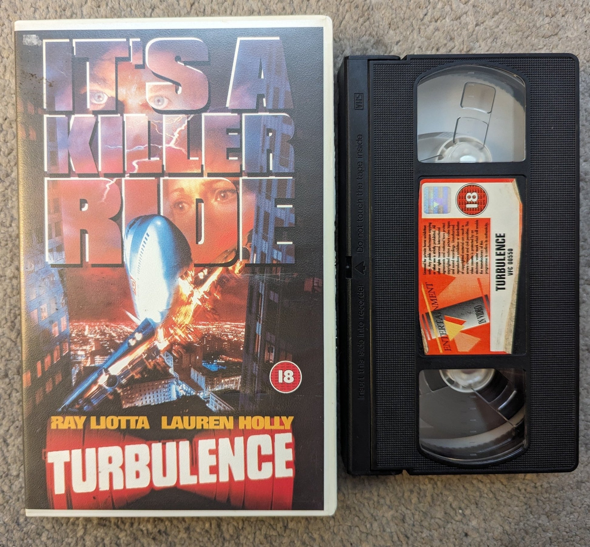 Turbulence (1997) VHS Video Ex Rental - Flippin Retro Video Shop