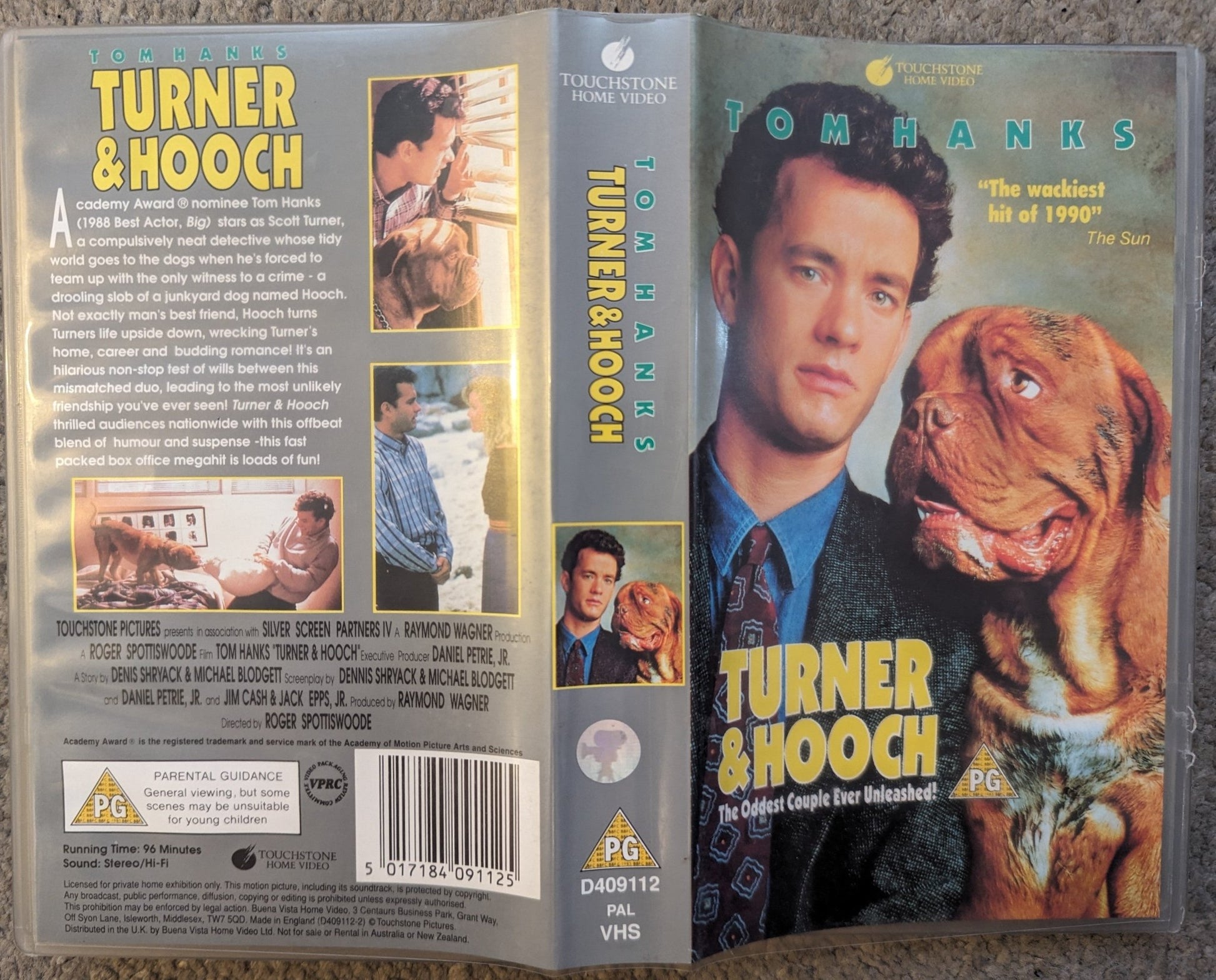 Turner & Hooch (1989) VHS Video - Flippin Retro Video Shop