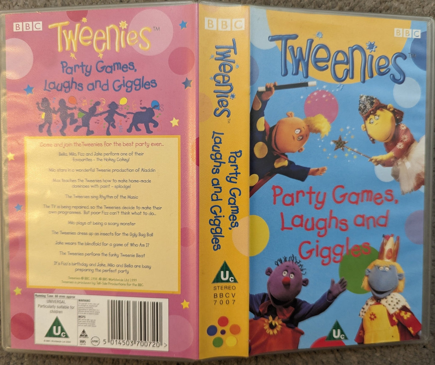 Tweenies Party Games, Laughs and Giggles VHS Video - Flippin Retro Video Shop