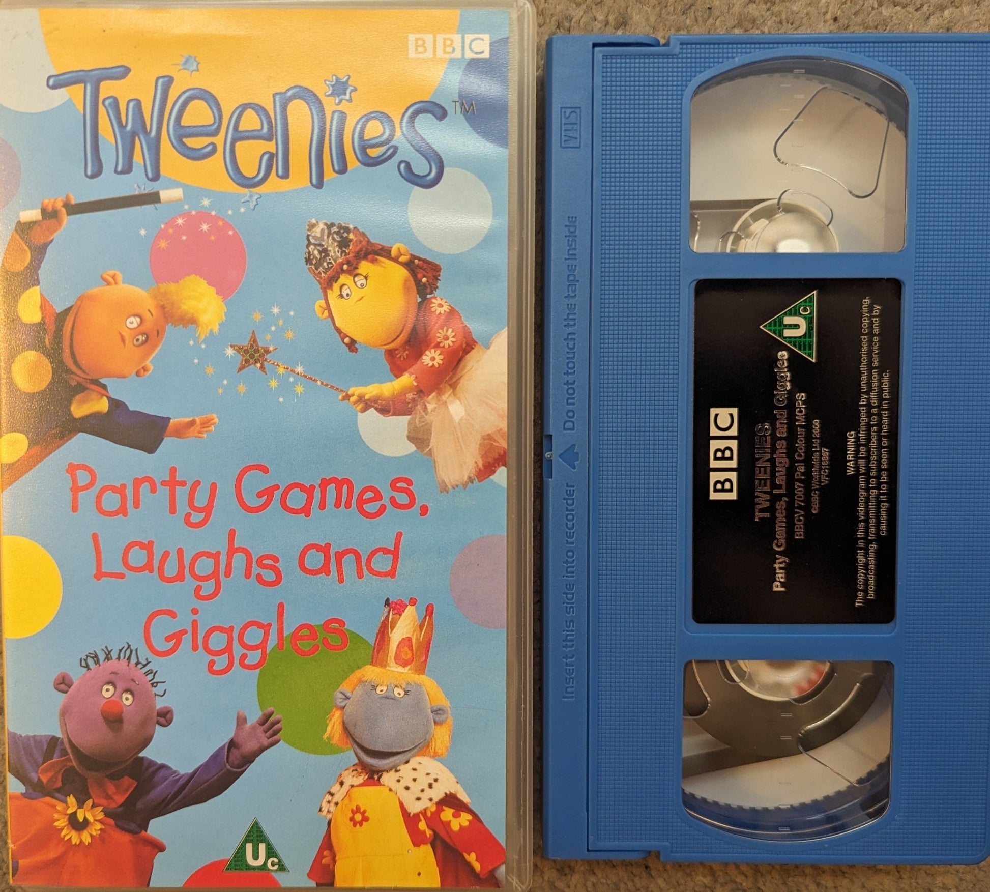 Tweenies Party Games, Laughs and Giggles VHS Video - Flippin Retro Video Shop