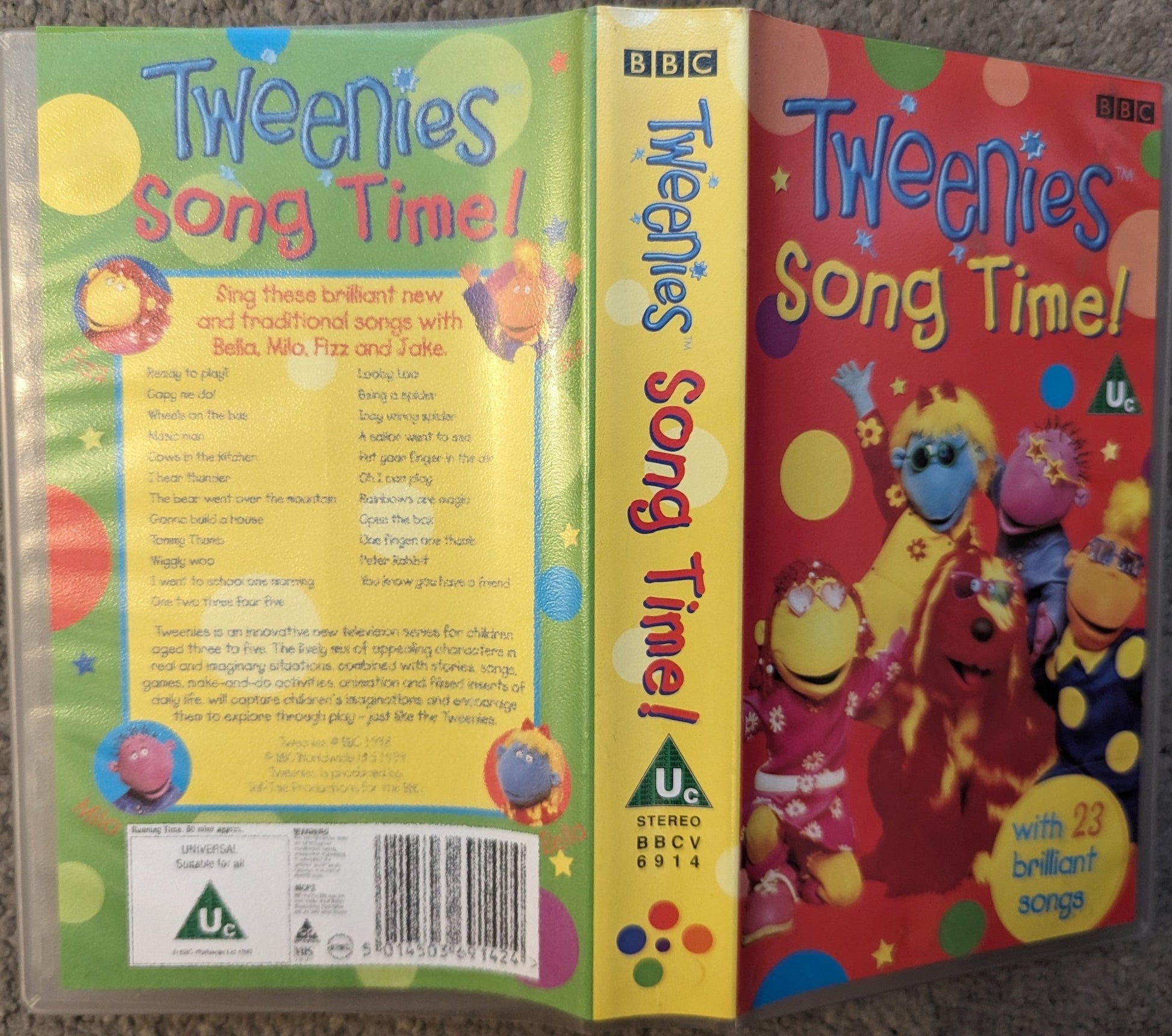 Tweenies Song Time VHS Video - Flippin Retro Video Shop