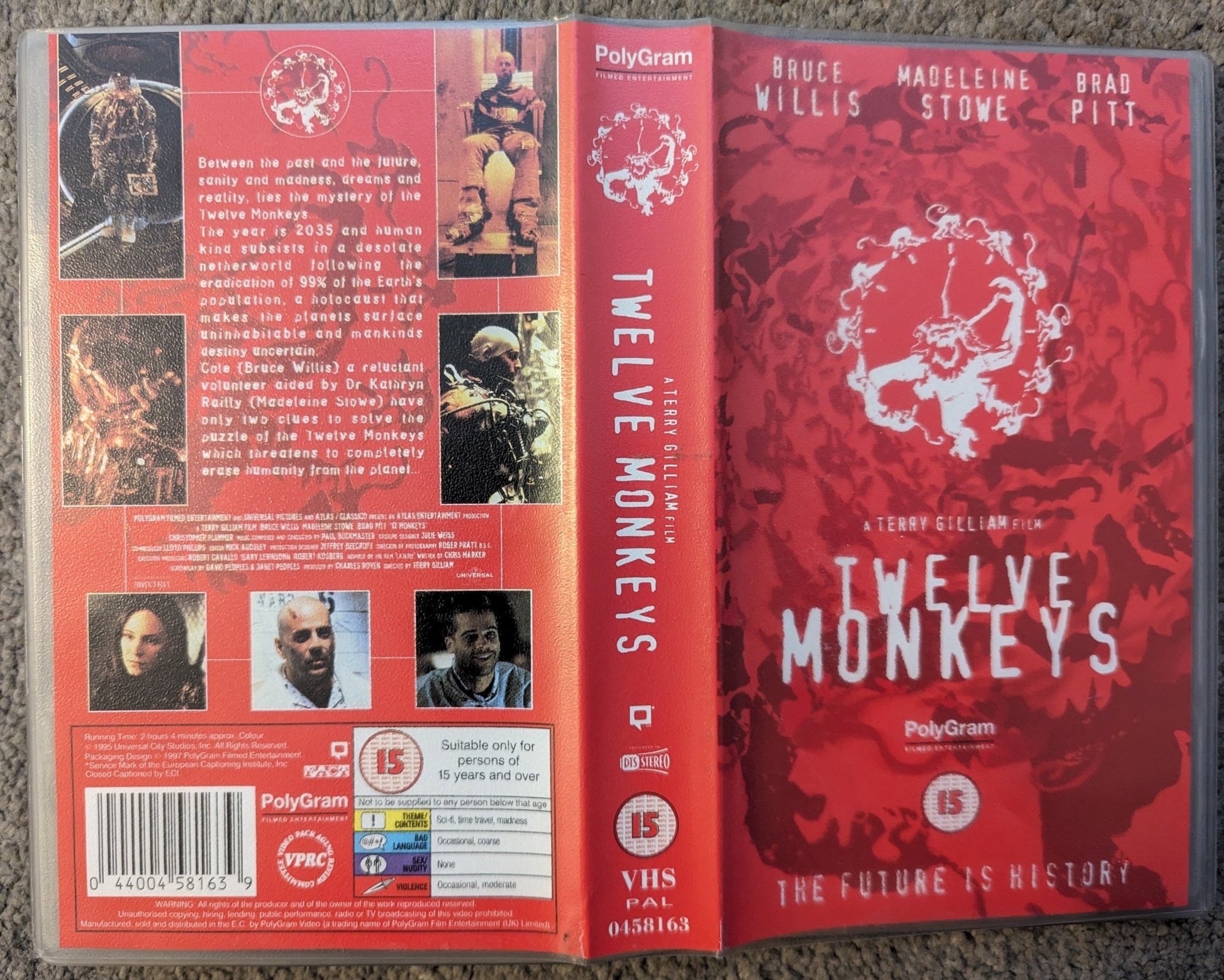 Twelve Monkeys (1995) VHS Video - Flippin Retro Video Shop