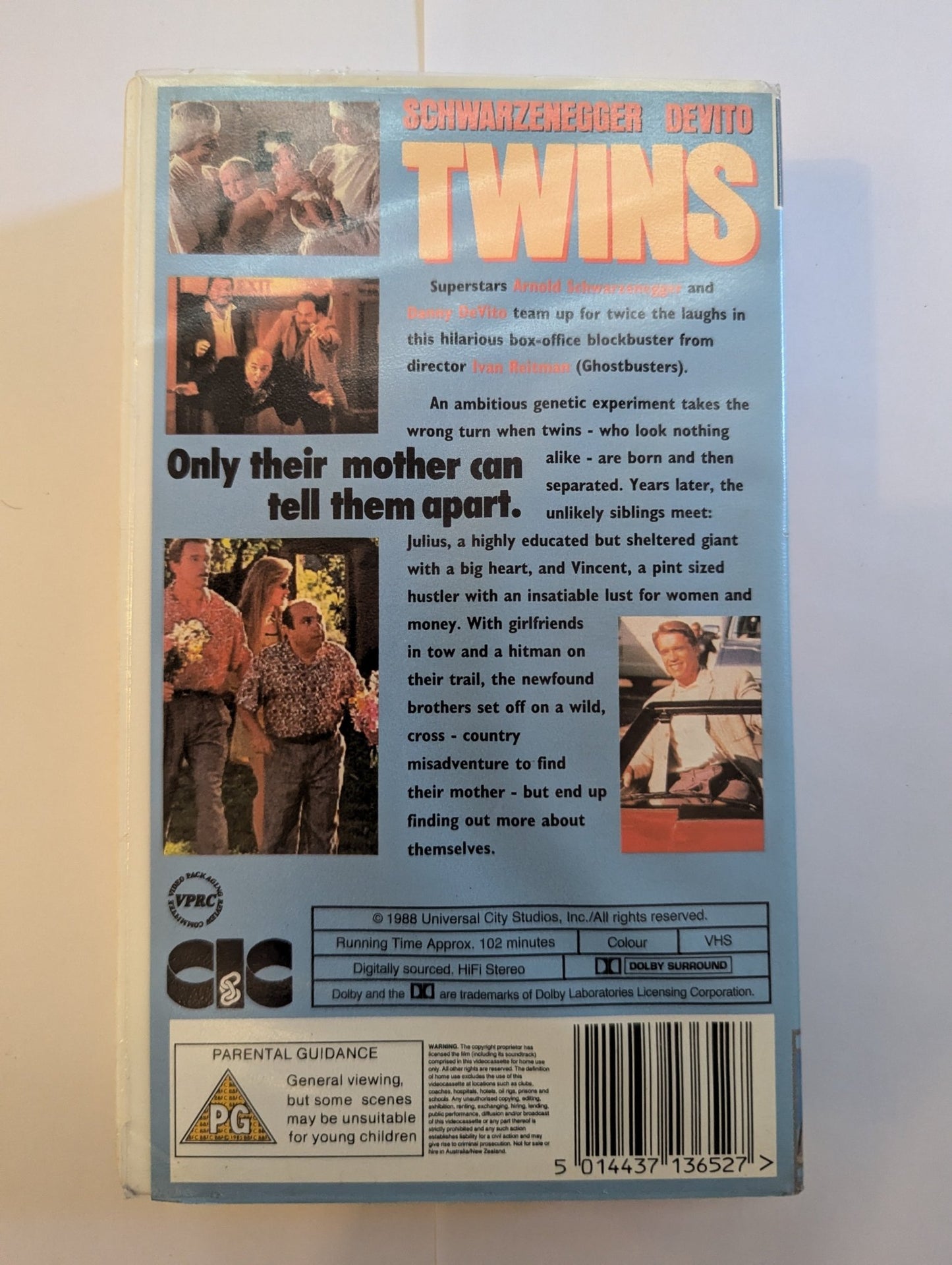 Twins (1988) VHS Video (white case) - Flippin Retro Video Shop