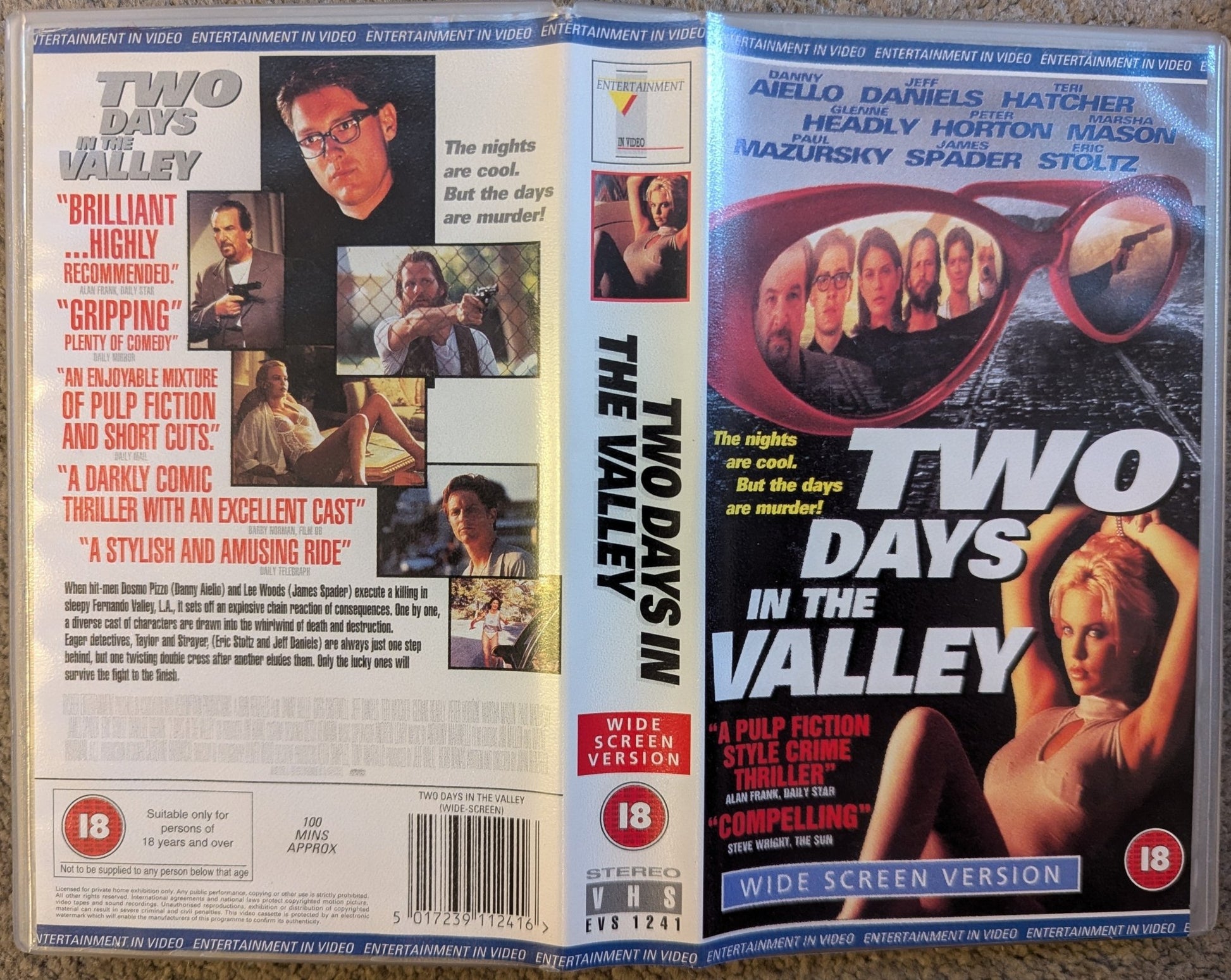 Two Days In The Valley (1996) VHS Video Wide - screen - Flippin Retro Video Shop