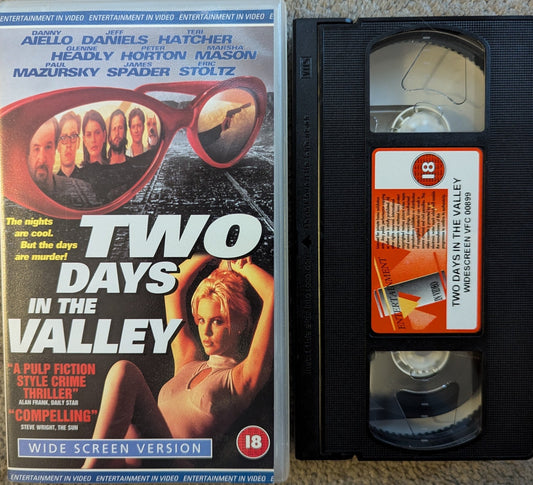 Two Days In The Valley (1996) VHS Video Wide - screen - Flippin Retro Video Shop