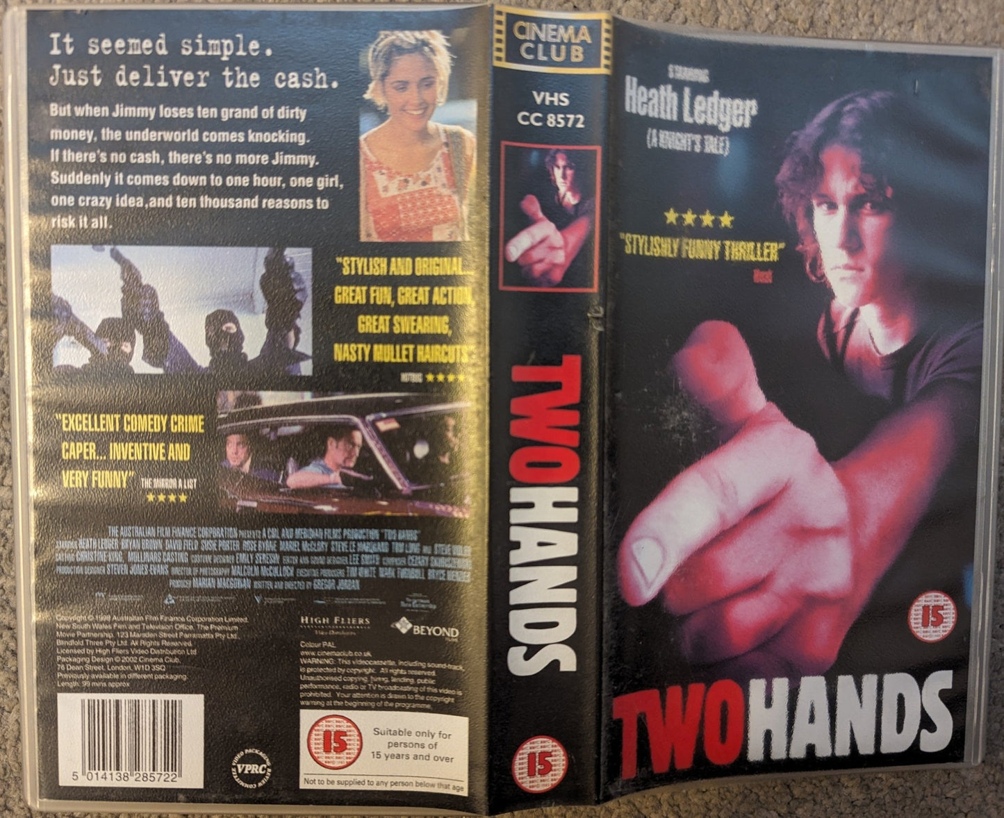 Two Hands (1999) VHS Video - Flippin Retro Video Shop