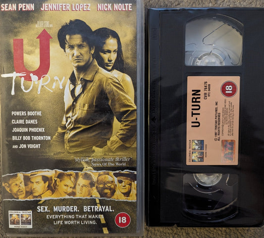 U Turn (1997) VHS Video - Flippin Retro Video Shop