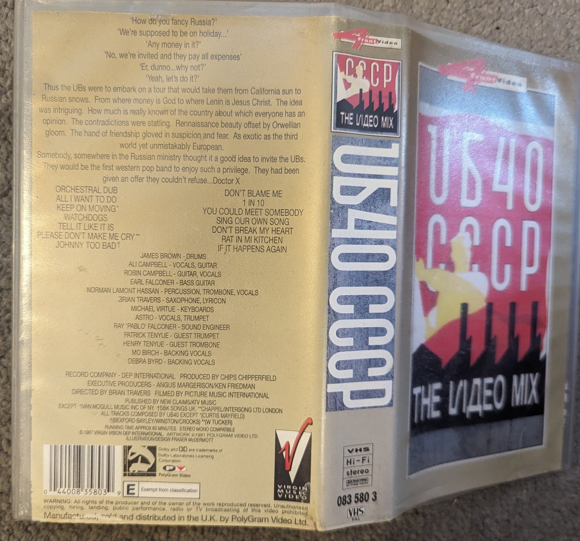 UB40 CCCP VHS Video - Flippin Retro Video Shop