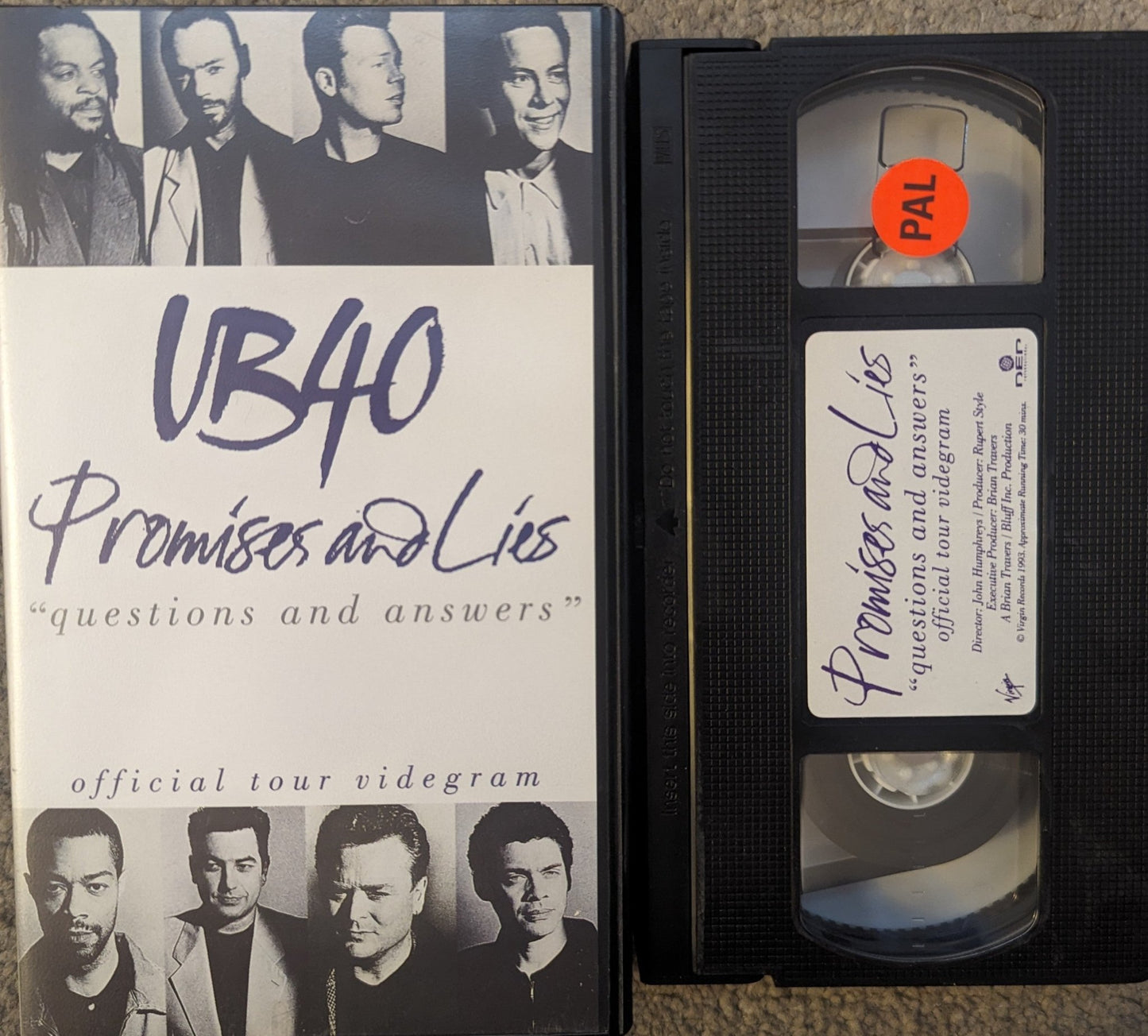 UB40 Promises & Lies VHS Video - Flippin Retro Video Shop