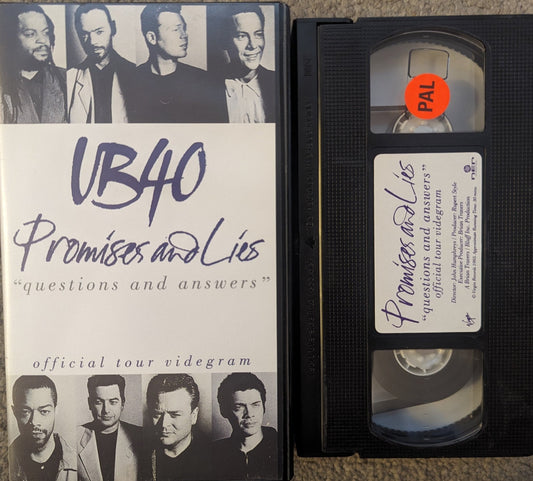 UB40 Promises & Lies VHS Video - Flippin Retro Video Shop