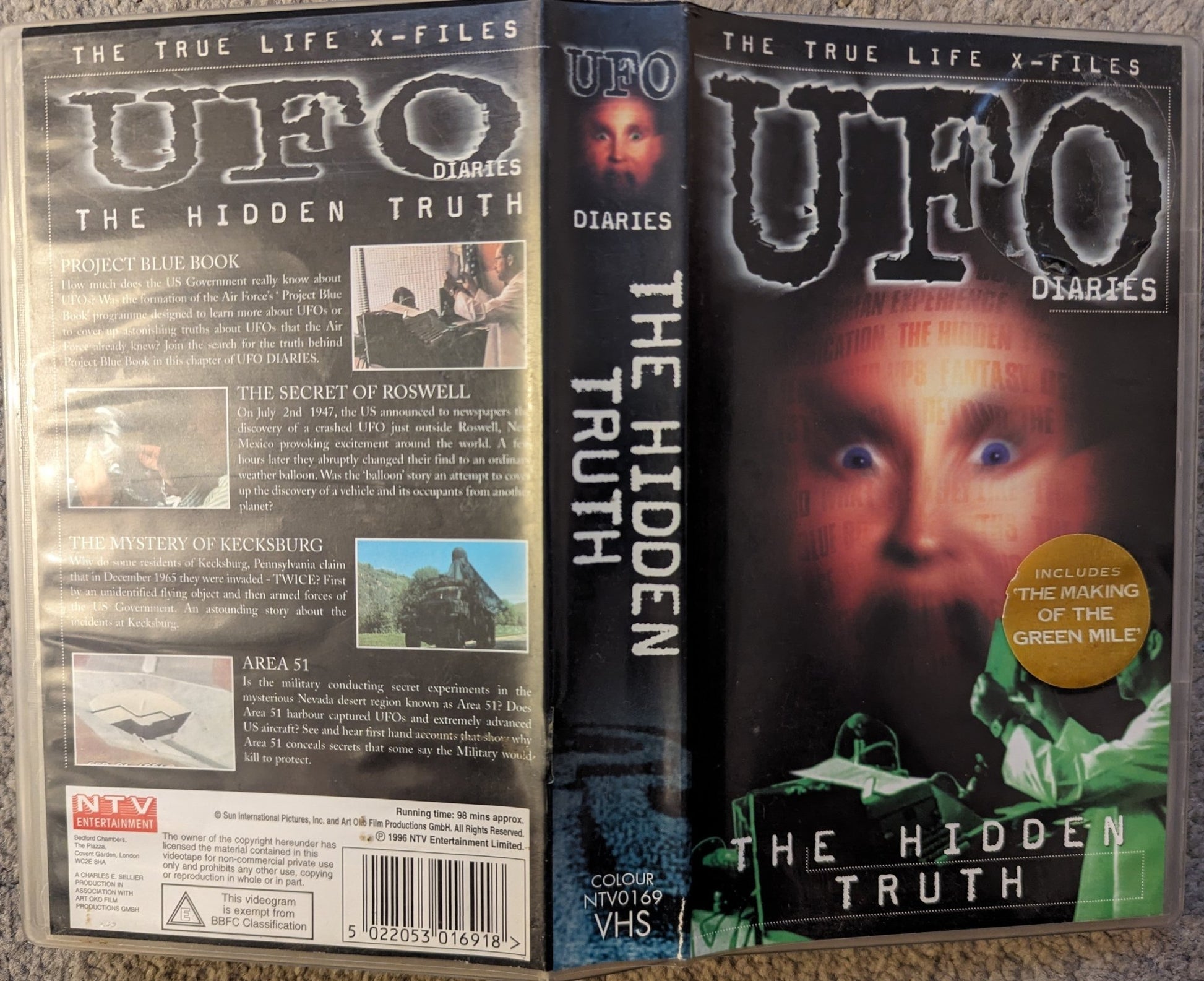 UFO Diaries The Hidden Truth VHS Video - Flippin Retro Video Shop