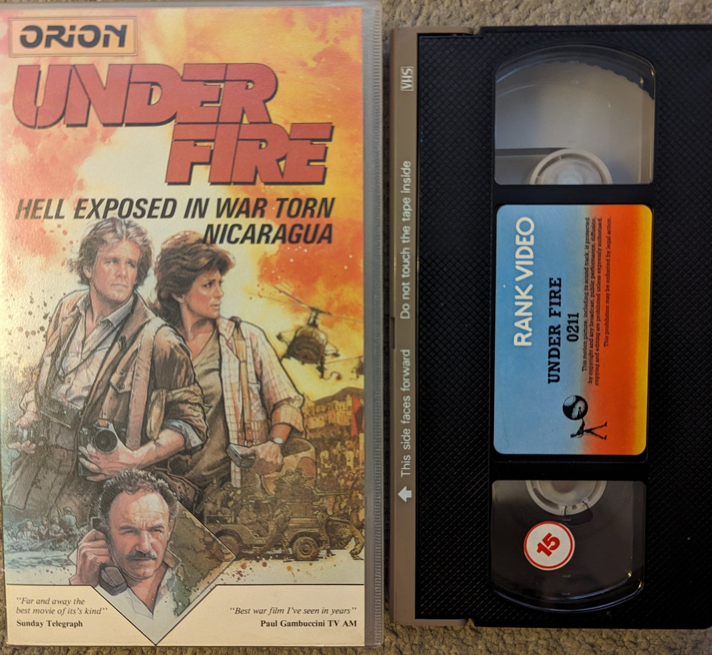 Under Fire (1983) VHS Video - Flippin Retro Video Shop