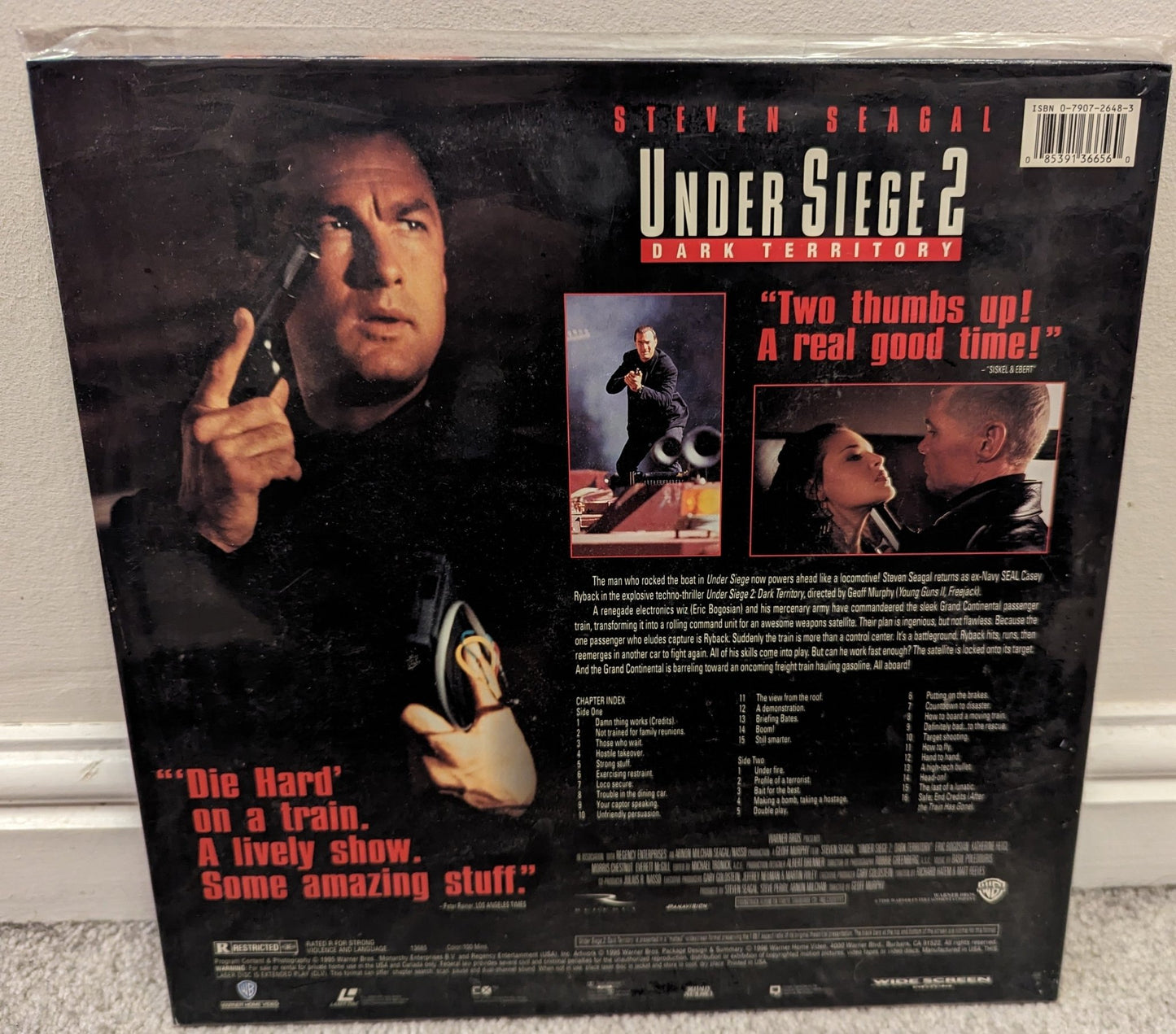 Under Siege 2 (1992) Laserdisc NTSC - Flippin Retro Video Shop