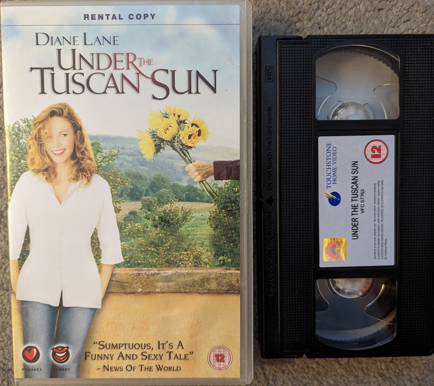 Under The Tuscan Sun (2003) VHS Video Ex Rental - Flippin Retro Video Shop