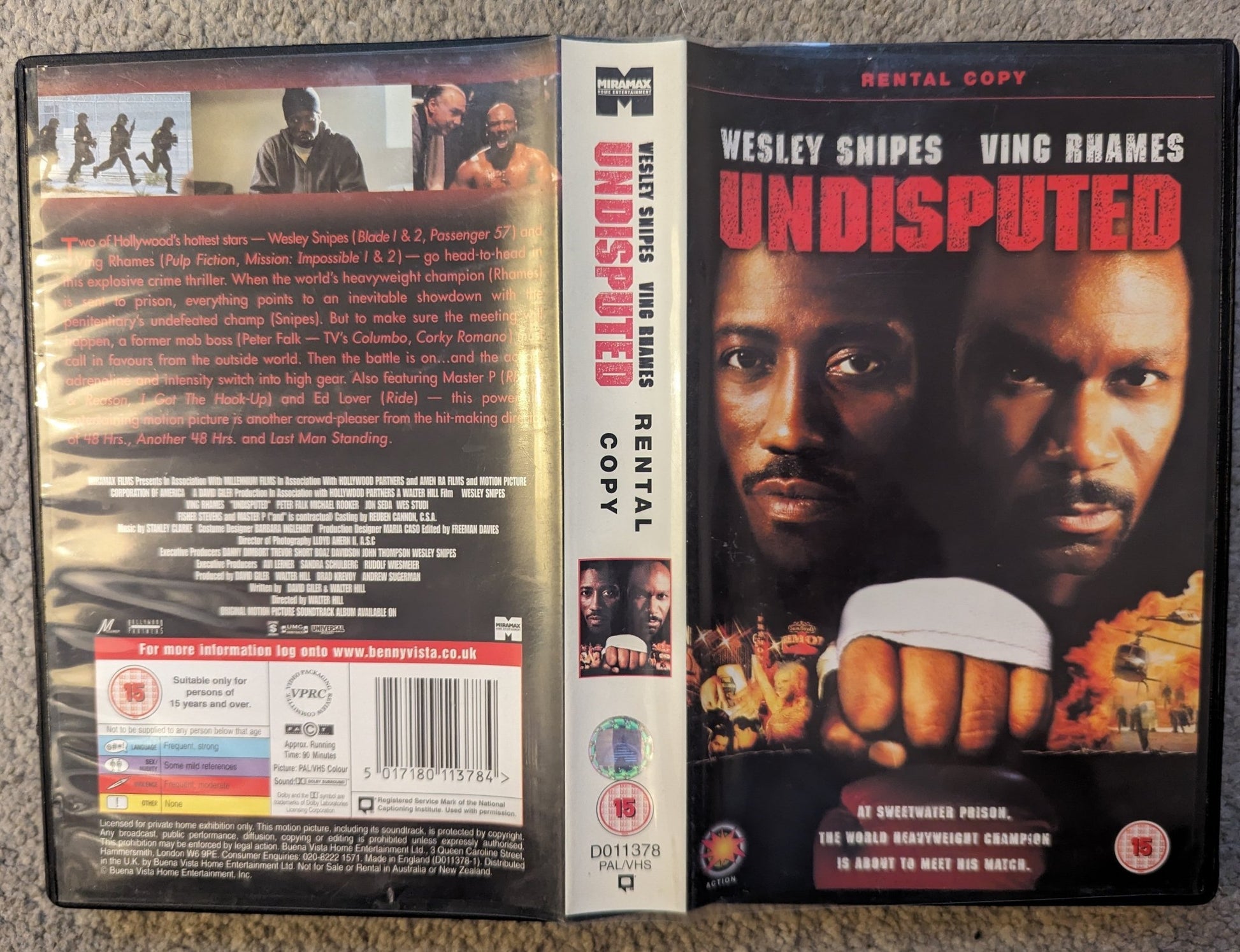 Undisputed (2002) VHS Video Ex Rental - Flippin Retro Video Shop