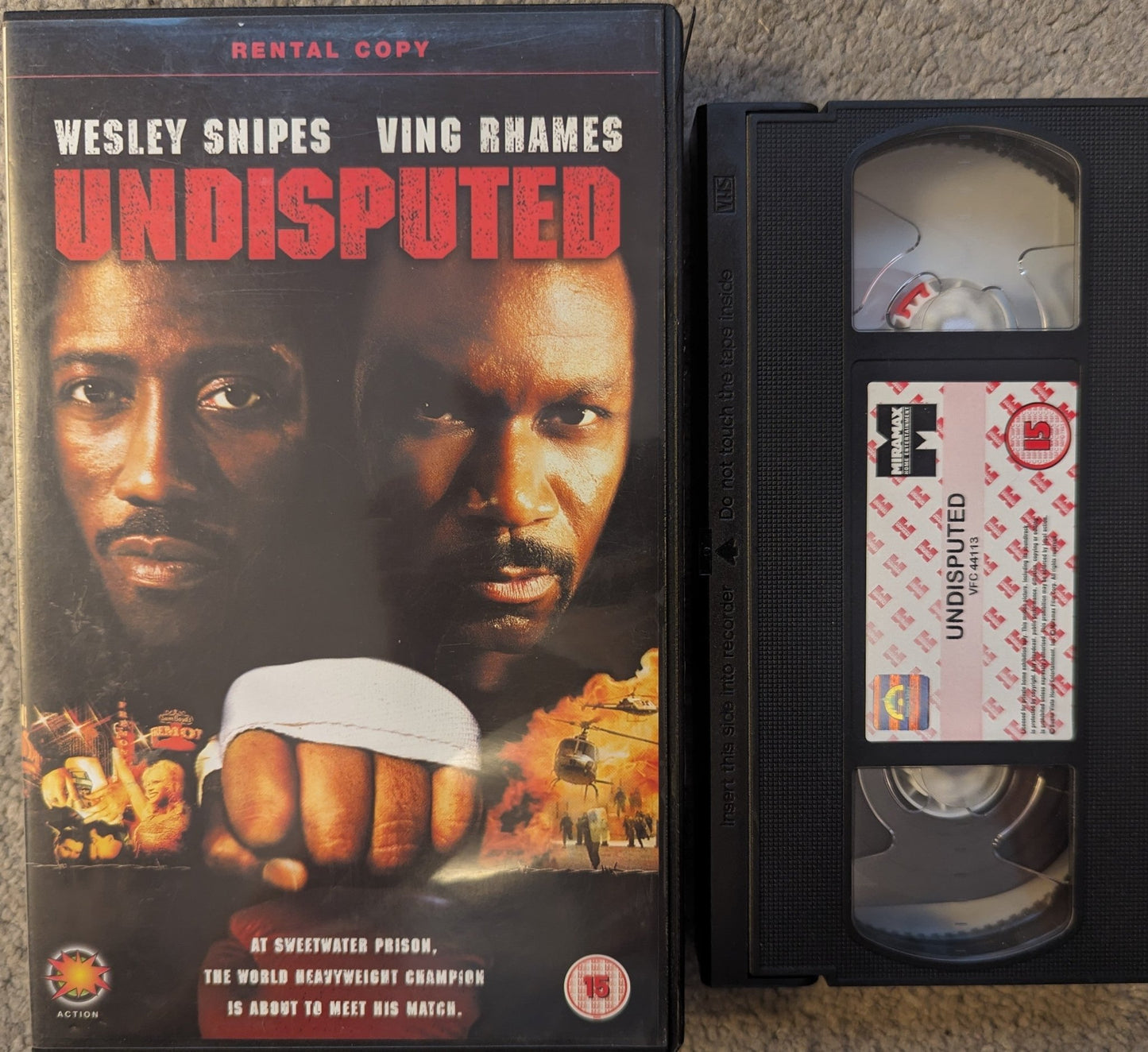 Undisputed (2002) VHS Video Ex Rental - Flippin Retro Video Shop